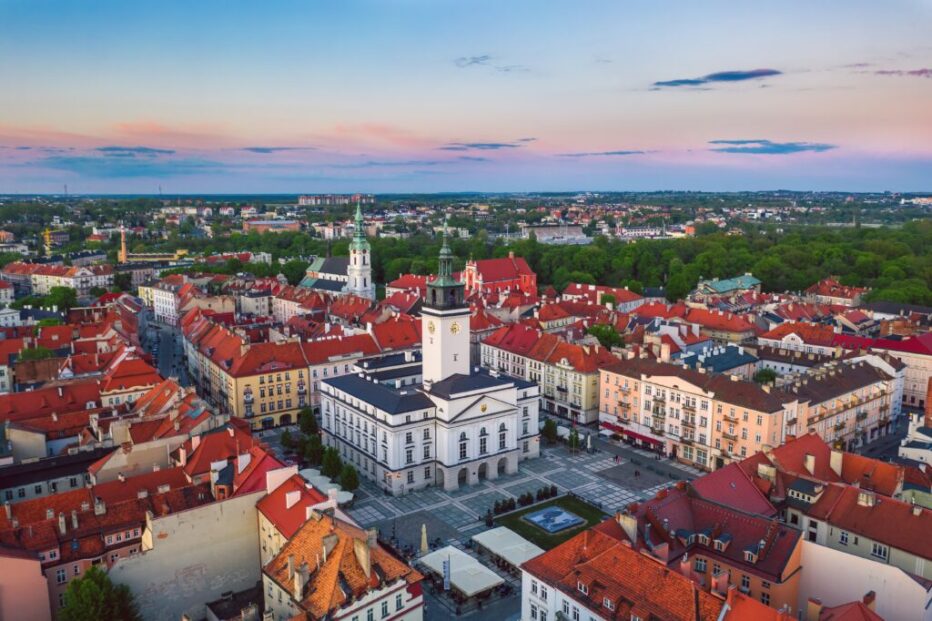 Evening in Kalisz Wielkopolski, Poland